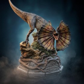 Dilophosaurus Jurassic World Dominion Art 1/10 Scale Statue by Iron Studios